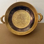 Vintage Pickard Etched China Plate Peacock Design 24 Kt Gold Detail — photo 1
