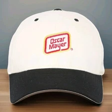 Oscar Meyer Flex Fit Hat White Embroidered Logo S/M