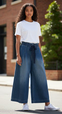 We The Free super wide leg womens stretch waist jeans Small boho hippie 70s fun