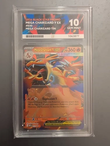 Mega Charizard Y EX 030 ACE Black Star Promo Pokemon ACE 10 Gem Mint