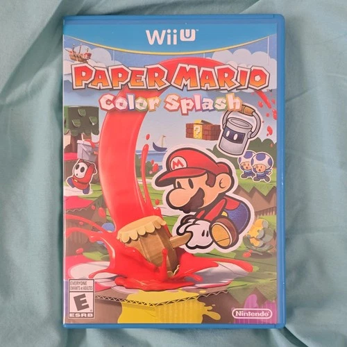 Nintendo Paper Mario: Color Splash Nintendo Wii U RPG w/ Manual, Case, Disc