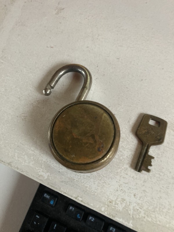 1960 Vintage Godrej Nav Tal 5 Levers Brass Padlock Orignal key