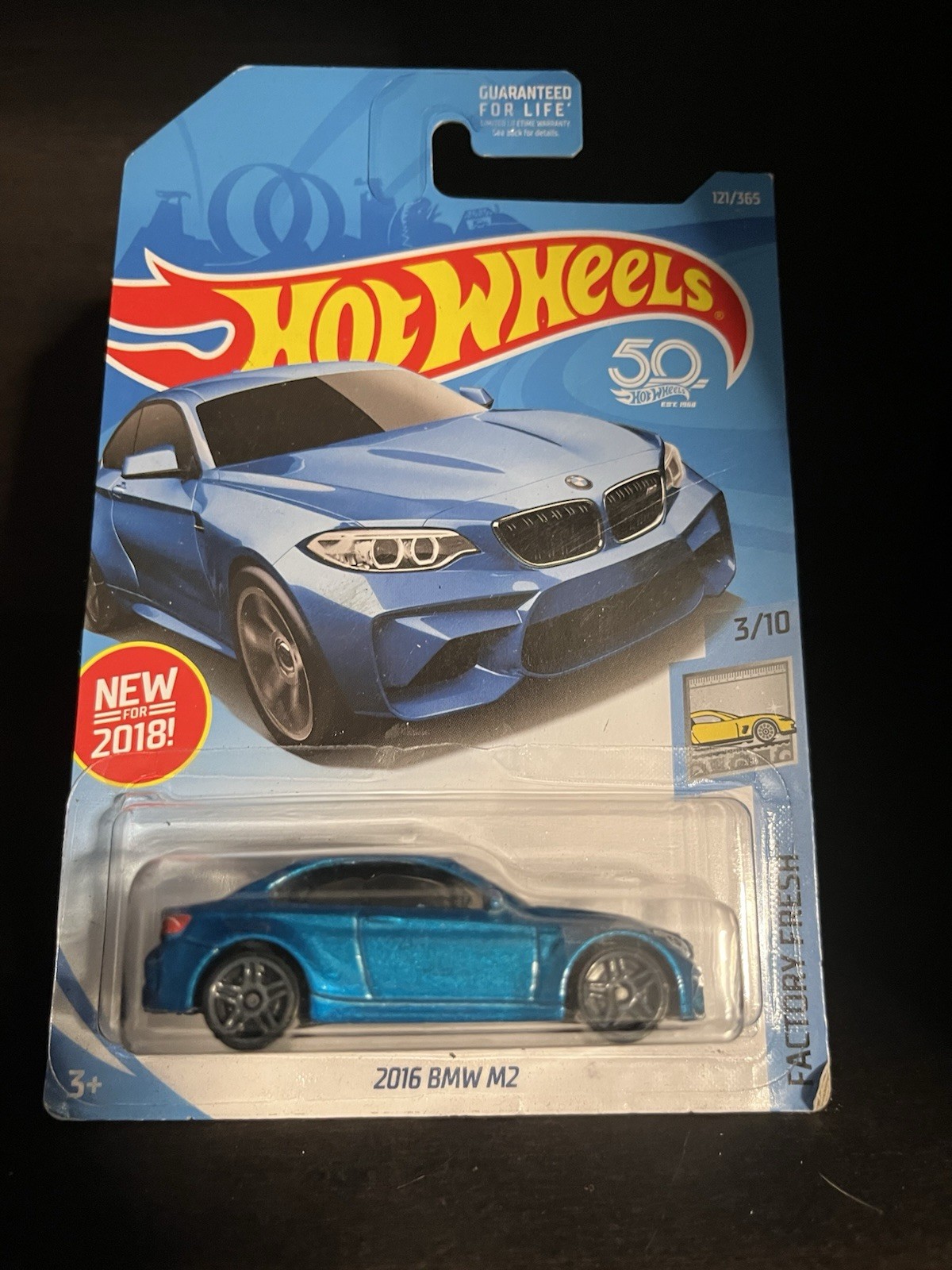 Hot Wheels 2018 50th Anniversary Factory Fresh 2016 BMW  M2  (Corners Crease)