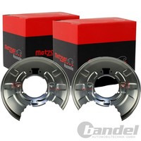 2X Metzger Spritzbleche Bremsscheiben Hinten Passend FÜR BMW 3 X3