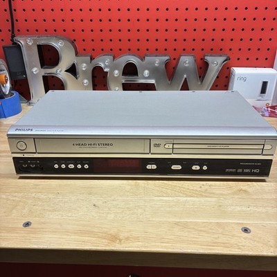 Philips DVP3050V/37 DVD VCR Combo Player 4-Head HiFi Stereo VHS HQ *Works-As Is*