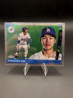 2025 Topps Chrome Platinum #360 Hyeseong Kim Topps Refractors #/499