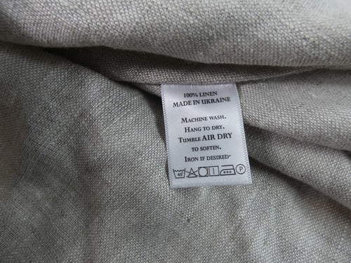 Crown Linen Design Tunic Shirt Womens Medium Tan Bell Sleeve Relaxed - Picture 12 of 13