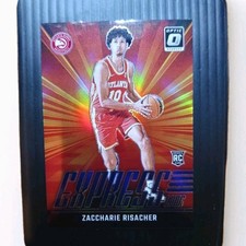 Zaccharie Risacher RC #23 Purple Express Lane Prizm 2024-25 Panini Donruss Optic