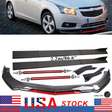 For Chevrolet Cruze Front Bumper Rear Lip Spoiler Splitters Body Kit