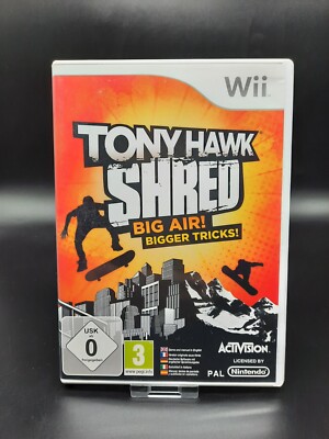 Tony Hawk Shred - Big Air Bigger Tricks! - Nintendo Wii Spiel - PAL -Top Zustand