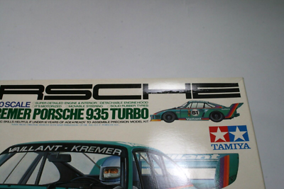 Tamiya 1/20 Kremer Porsche 935 Turbo car plastic model kit used