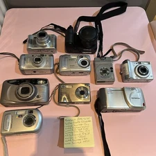 Large Job Lot Of Digital Cameras Fujifilm/Canon/Samsung/Olympus Etc See Photos