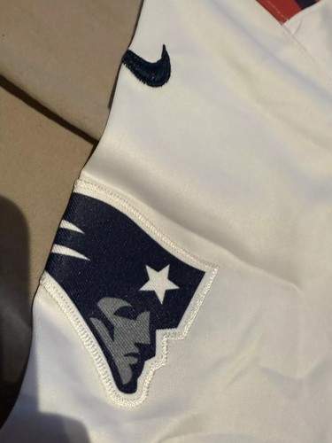 Camiseta deportiva cosida Drake Maye blanca 2025 Draft Vapor Limited #10 para hombre nueva con etiquetas - Imagen 6 de 7