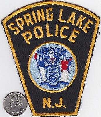 NJ New Jersey State Police Obsolete Felt Patch Sew On Rare 2” Vtg