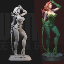 1/24 Scale Poison Ivy Style Resin Model Kit Fantasy Figurine for Collectors