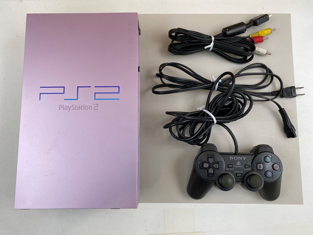 Sony Playstation 2 SCPH-50000SA Sakura Pink Game Console PS2 Sony Playstation 2 SCPH-50000SA Sakura Pink Game Console PS2