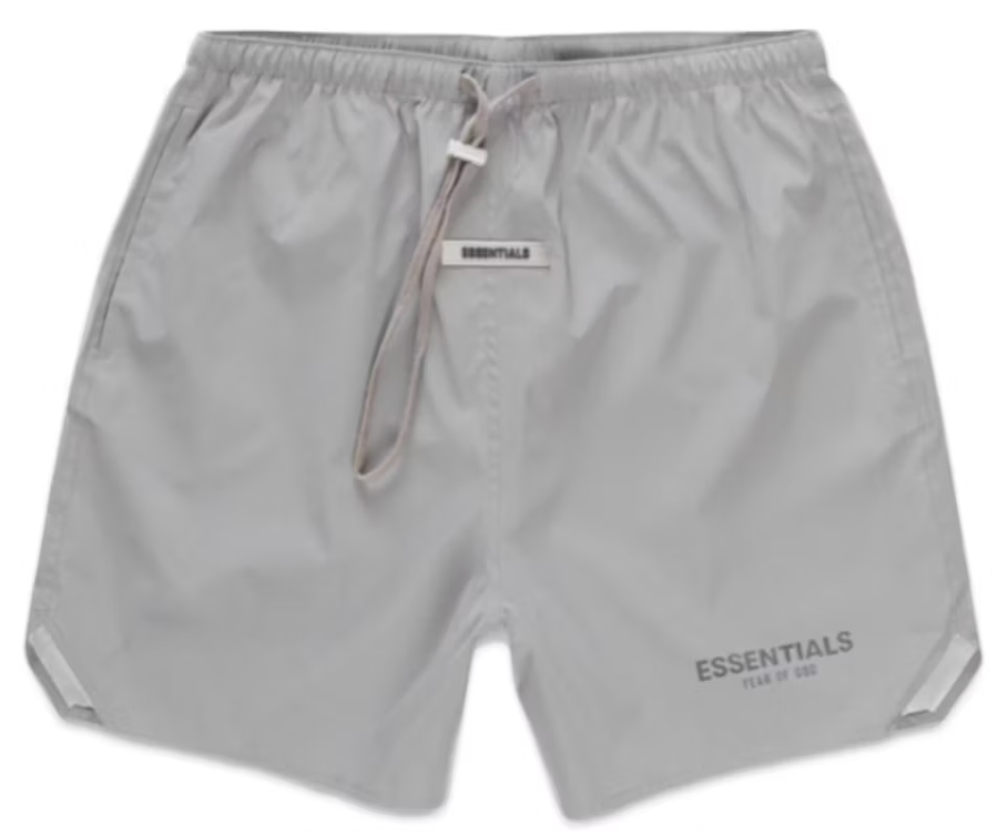 Fear of God Essentials Volley Shorts Silver Size XLarge | eBay