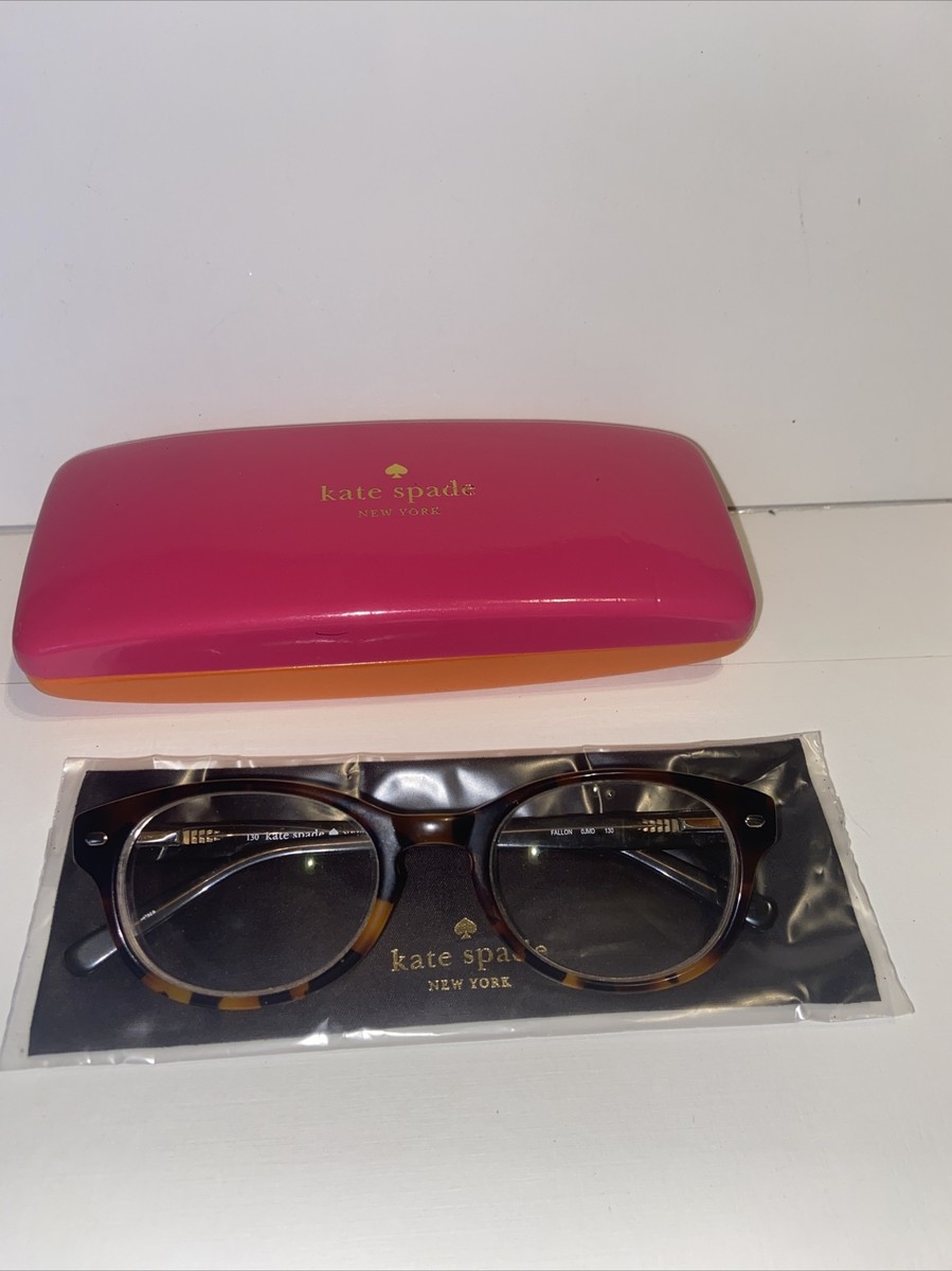 Kate Spade New York Eyeglass Case Glasses Box Pink Orange With