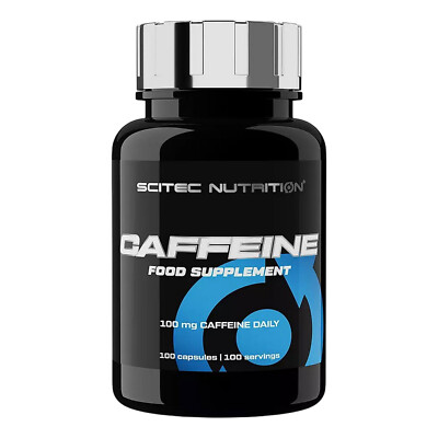 CAFFEINE - 100 Capsules - Pre-Workout Energy Endurance Focus Performance Mental