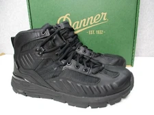 Danner Fullbore Boots Mens Sz 9 D Black Waterproof Tactical 4.5" Leather/Mesh