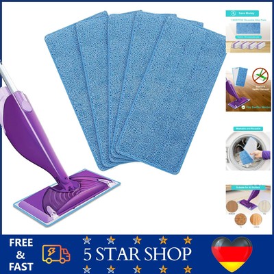 Mikrofaser Wischmopp-Pads kompatibel mit Flash Power Mop 5er Pack für Hartböden