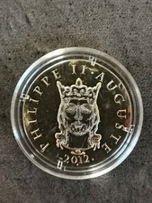 10 EUROS ARGENT 2012 PHILIPPE II AUGUSTE / SOUS CAPSULE & CERTIFICAT / FRANCE / 