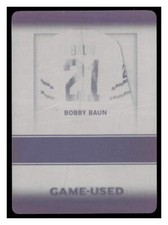 BOBBY BAUN 2016 LEAF GAME USED PRINTING PLATE #D 1/1