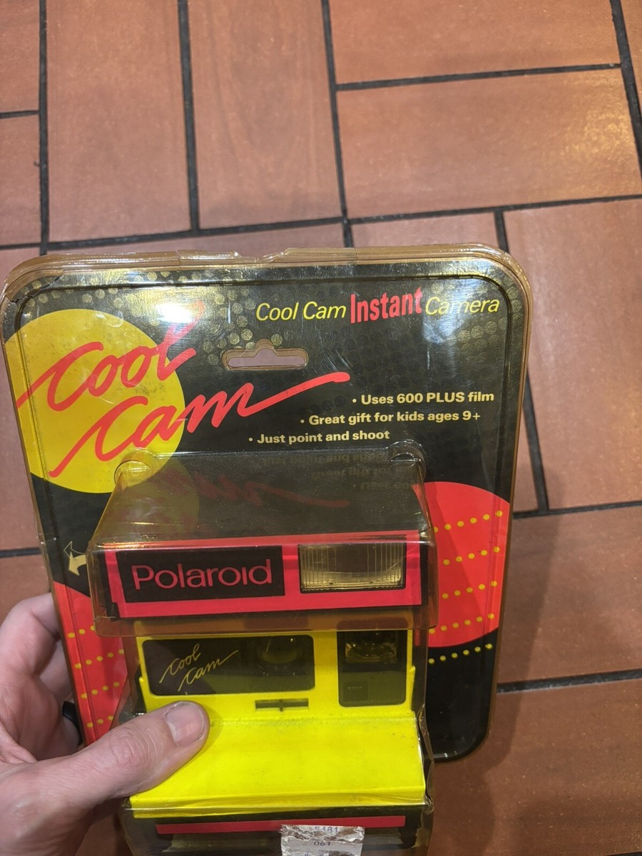 Polaroid cool cam 600 箱説明書付き フラッシュ確認済み レトロ ポラロイド Cool Cam 600 インスタント フィルム カメラ