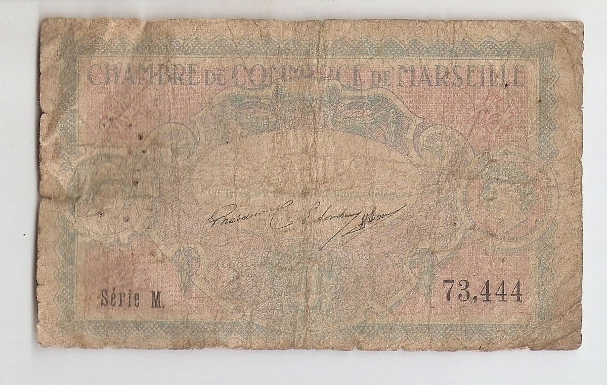 な　フランス　1 France 1 franc 1917 Chambres de Commerce Marseille | eBay