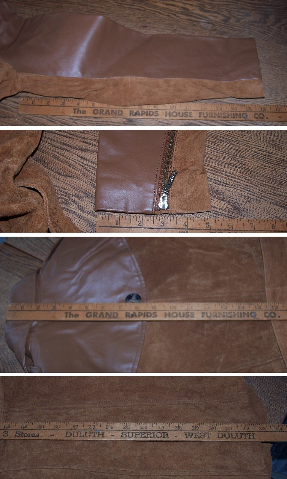 Iman Global Chic Leather Jacket/Small Double Brea… - image 22