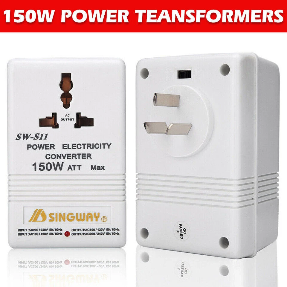 Power Converter Adapter Transformer 220V-240V to 110V-120V Step Down Up Voltager - image 2 of 4
