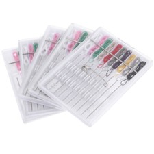  5 Packs Travel Home Sewing Thread Kit Pre Threaded Needle Kits
