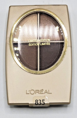 NEW L'Oréal Wear Infinite Studio Secrets QUAD-835 BOX OFFICE BROWN