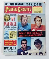Vintage Police Gazette Magazine December 1972 Ann Margret - Greatest Pro QBs 