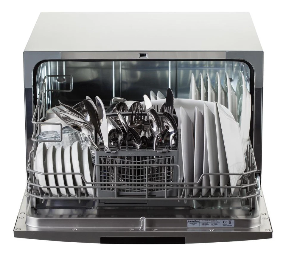 Mini Lavastoviglie compatta 6 coperti libera installazione PremierTech PTLS6S - Immagine 4 di 4