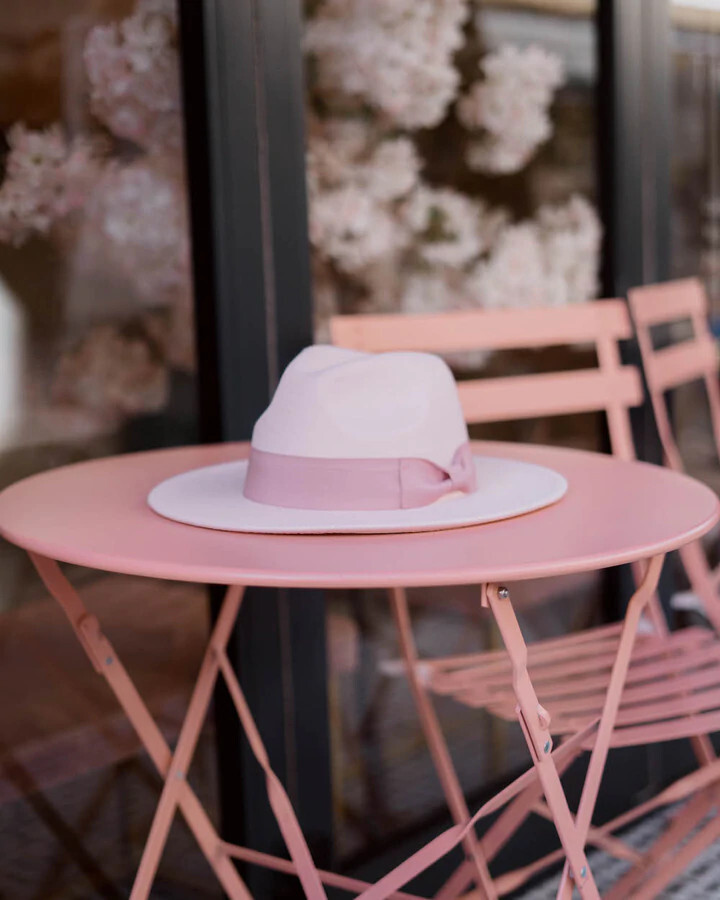 3 Hats Wholesale Indiana Jones Light Pink Felt Fedora W  display picture 1
