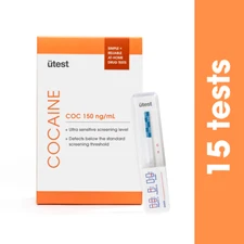 COC 150 ng/mL (15 Pack ) Ultra Low Level Cocaine Benzoylecgonine Drug Test Kit