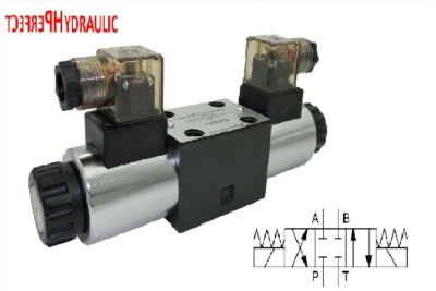 Hydraulikventil 4/3-Wegeventil 1 Sektion CETOP 05 NG10 24V mit Grundplatte PTB