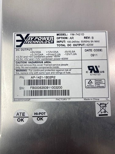 3Y Power Technology YM-7421D Power Supply - 第 3/3 張圖片