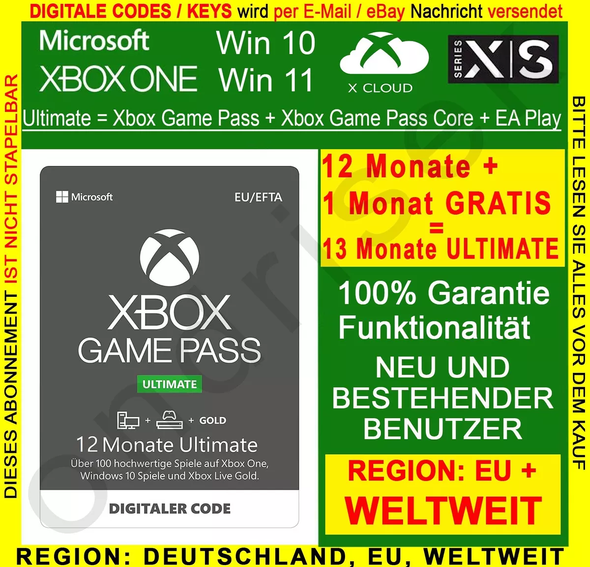 Xbox game pass ultimate 12 mois - Cdiscount