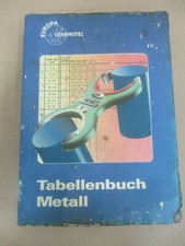 Europa Lehrmittel Fachkunde Tabellenbuch Formelnbuch Metall Beschreibung Tabelle