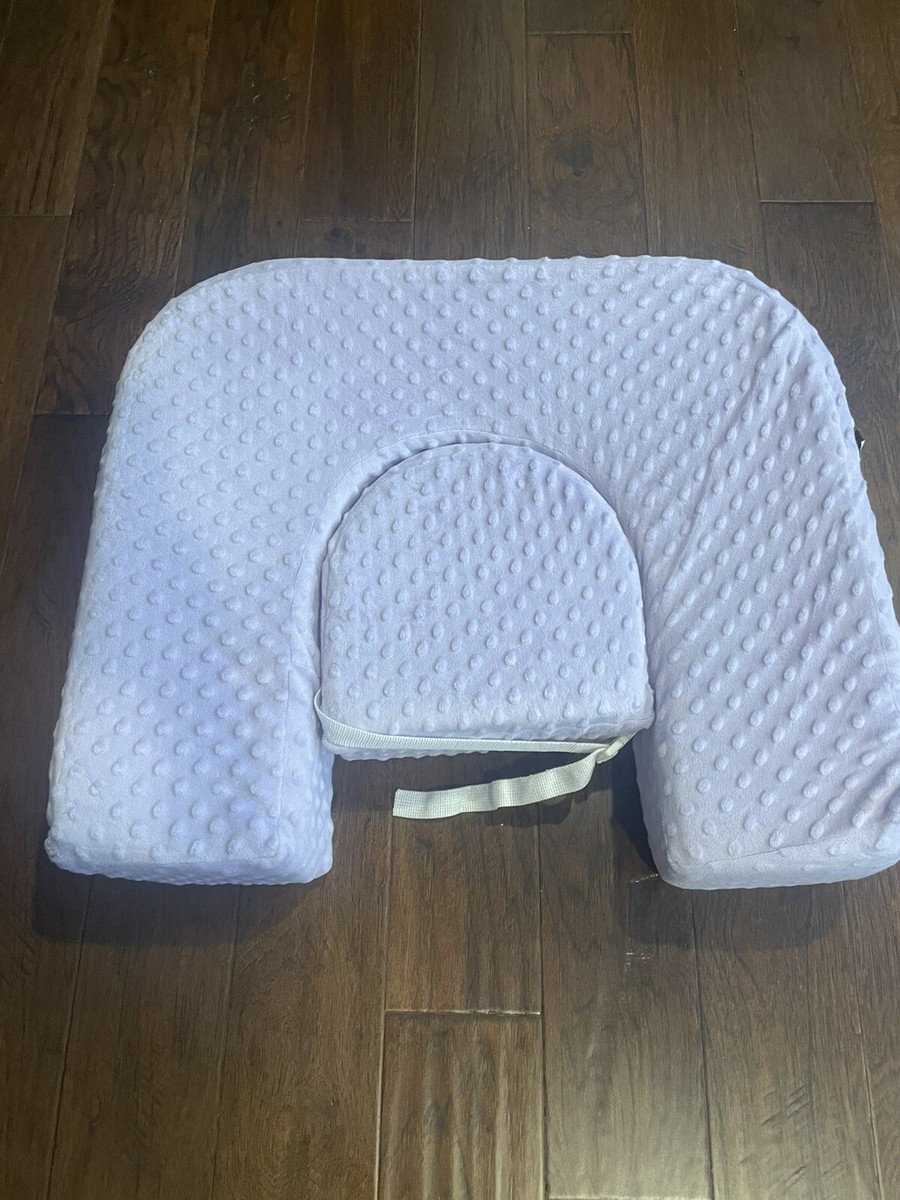 Double Blessings Twin Breast Feeding Pillow Lavendar Nubby UK