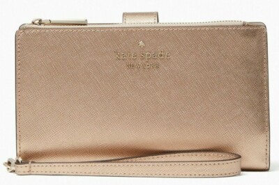 kate spade rose gold wallet