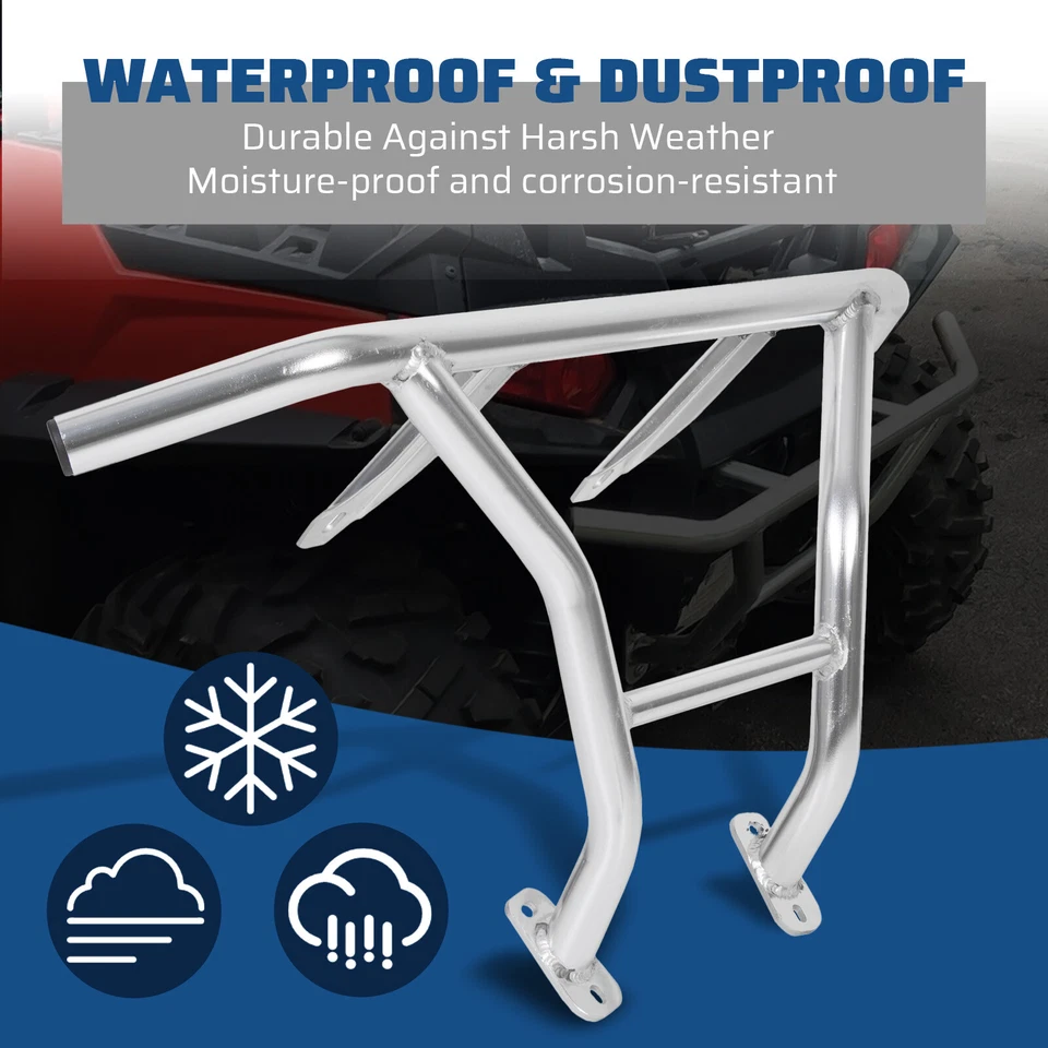 Protetor de escova traseiro de alumínio para 08-14 Polaris RZR 800 RZR S RZR 4 - Imagem 3 de 4