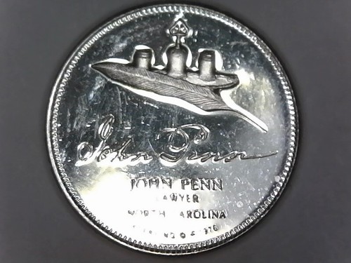 Franklin Mint Sterling Silver Signers of Declaration 1.57g ASW - Picture 2 of 3