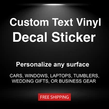 Personalized Name Decal – Custom Vinyl Sticker for Cars, Laptops, Bottles & More