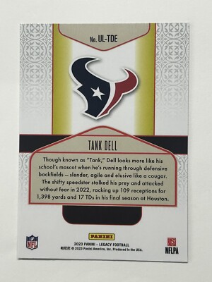2023 Panini Legacy Football #UL-TDE TANK DELL RC Under The Lights