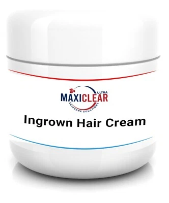 MAXICLEAR Ingrown Hair Treatment Cream STRONG Treats Shaving Skin Rash Repair Razor Bumps