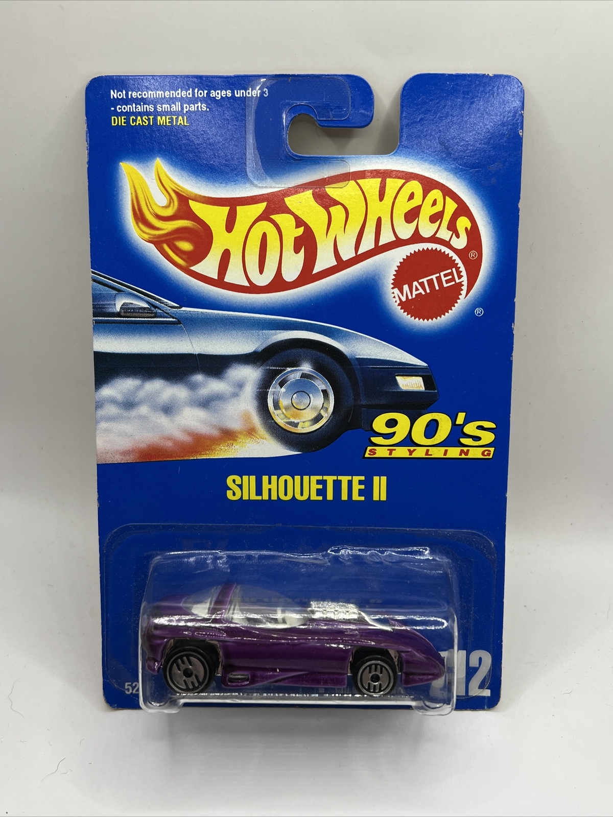 1993 Hot Wheels Main line Blue Card Silhouette II #212 5267 (110)
