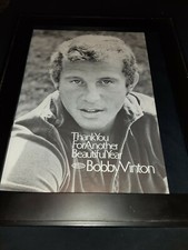 Bobby Vinton Thank You Rare Original Promo Poster Ad Framed!